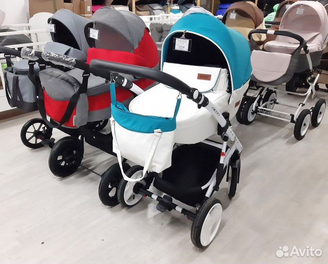 Детские коляски новые 2 в 1, 3 в 1 и прогулочные