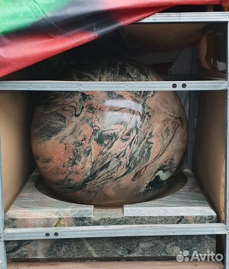 Фонтан крутящийся шар