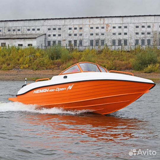 Новый комбинированный катер Неман 450 Open