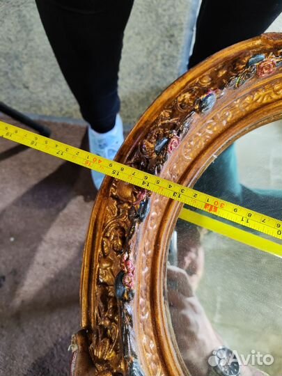 Зеркало настенное СССР из гипса
