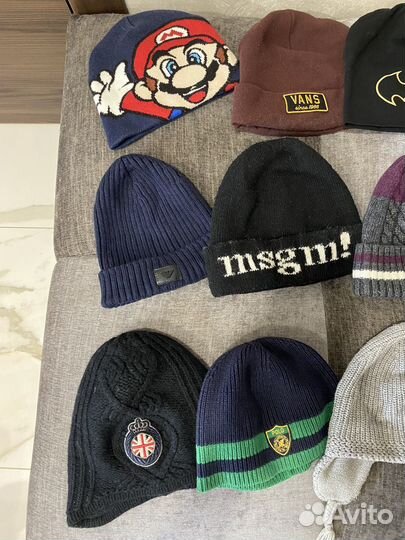 Шапка для мальчика много разных