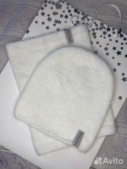 Комплект шапка и снуд женский