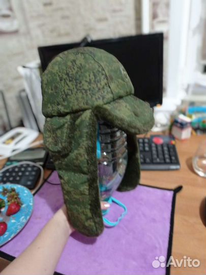 Шапка ушанка военная