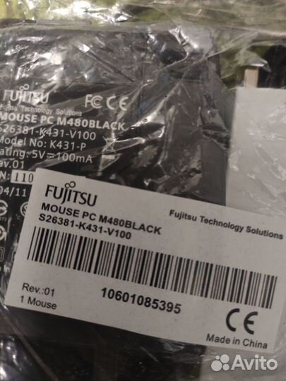 Компьютерная Мышь Fujitsu M 480 Black