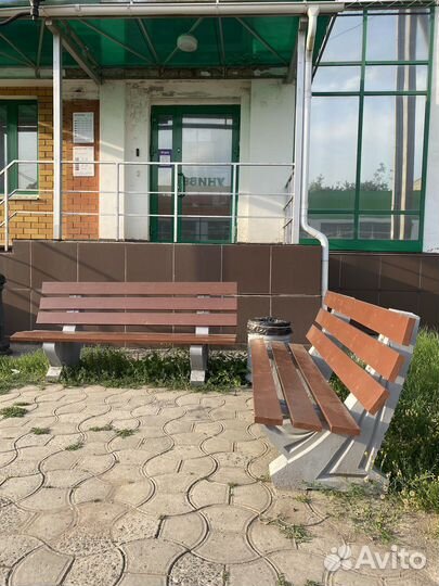 Скамья парковая со спинкой