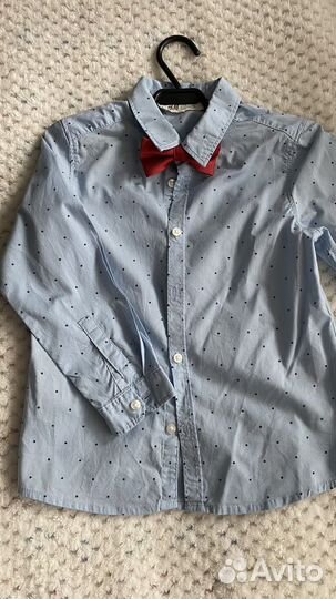 Комплект (рубашка,джинсы,бабочка H&M)