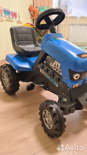 Трактор каталка полесье с прицепом
