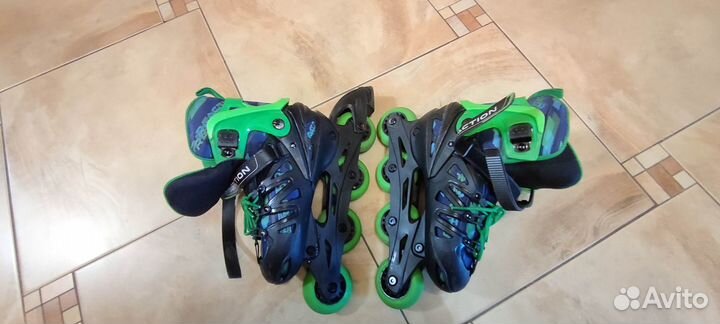 Роликовые коньки детские с защитой