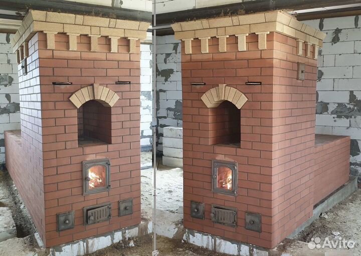 Кладка каминов, печей, барбекю