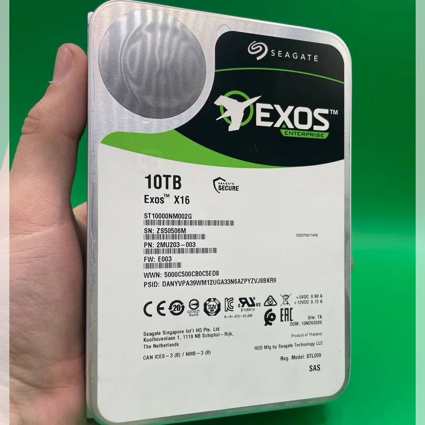 [ST10000NM002G] Жесткий Диск 10 Тб Seagate Exos X16 St10000nm002g