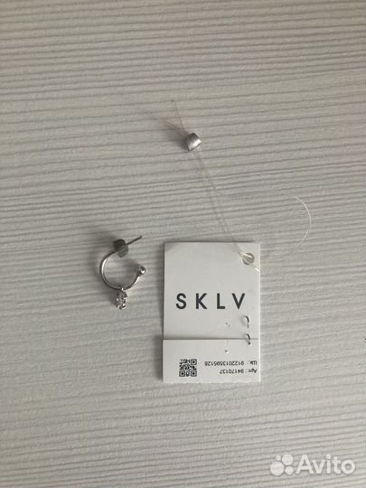 Серьга из серебра