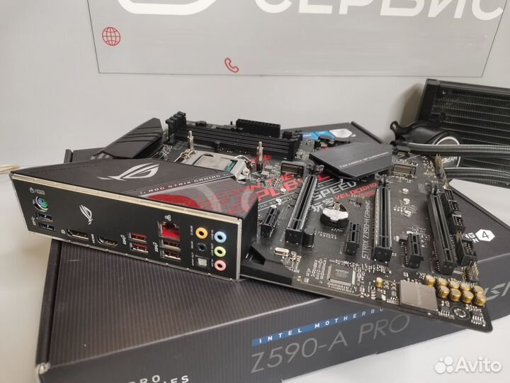 Материнская плата ROG strix Z390-H +Intel i7-9700K