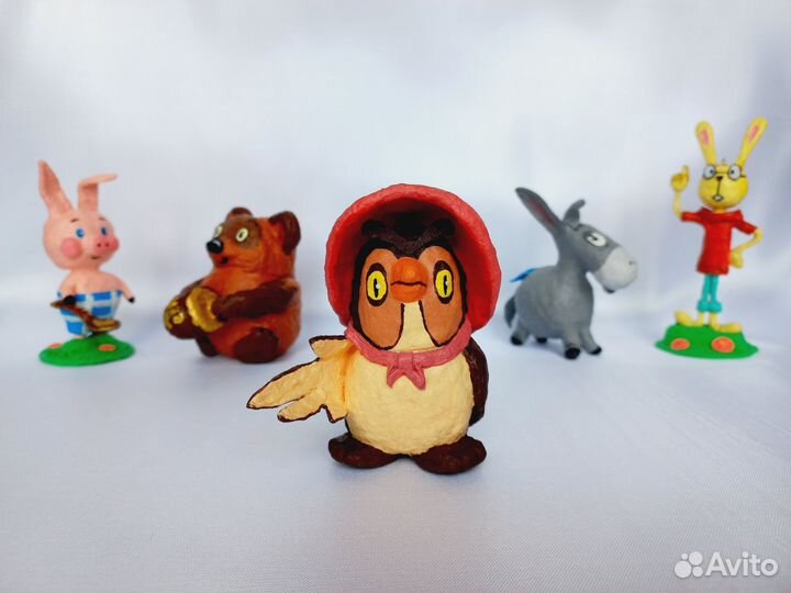 Сова из Винни-Пуха. Коллекционная ватная игрушка