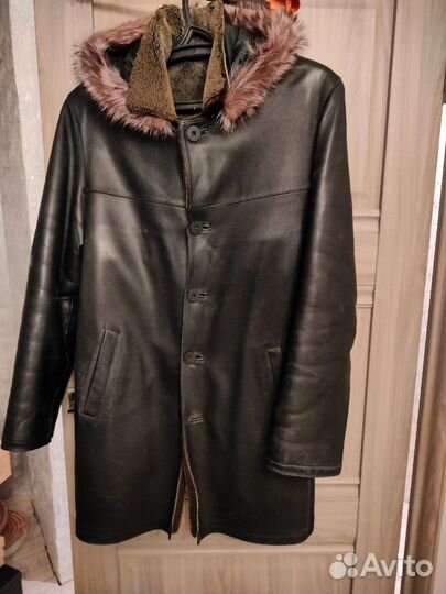 Дубленка натуральная мужская 48 50 размер