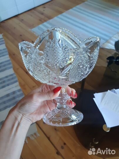 Хрустальная конфетница СССР