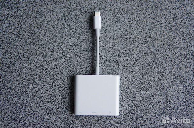 Многопортовый цифровой AV-адаптер Apple USB-C