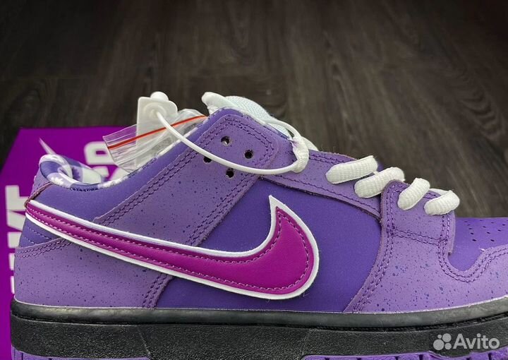 Кроссовки nike sb dunk low purple lobster