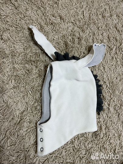 Флисовая шапка-капор «Ослик»