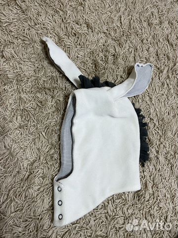 Флисовая шапка-капор «Ослик»