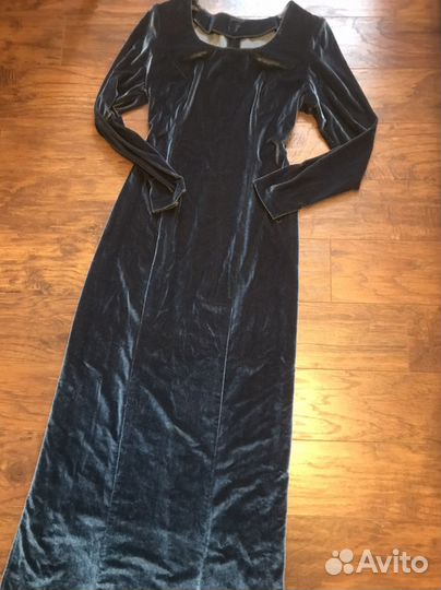 Платье бархатное вечернее