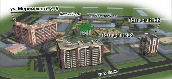 3-к. квартира, 96 м², 2/10 эт.