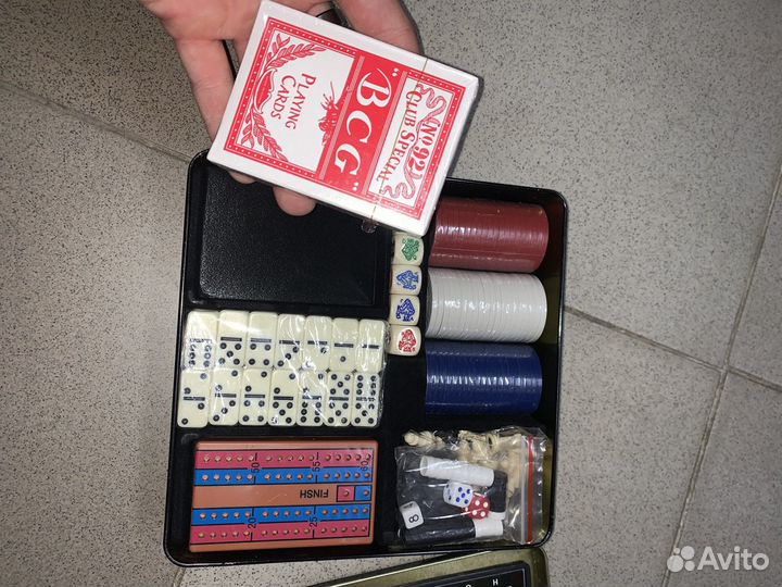 Набор 7 в 1 покер шашки и другие новый