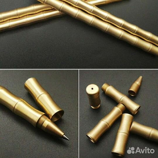 Ручка для письма форма бамбук металл