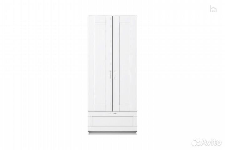 Шкаф распашной 2-х дверный с ящиком Сириус