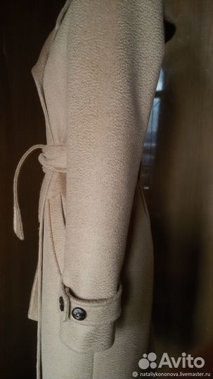 Пальто тренч из верблюжьей шерсти