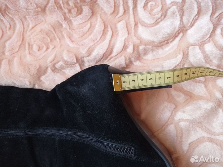 Сапоги женские демисезонные натуральная замша 39 р