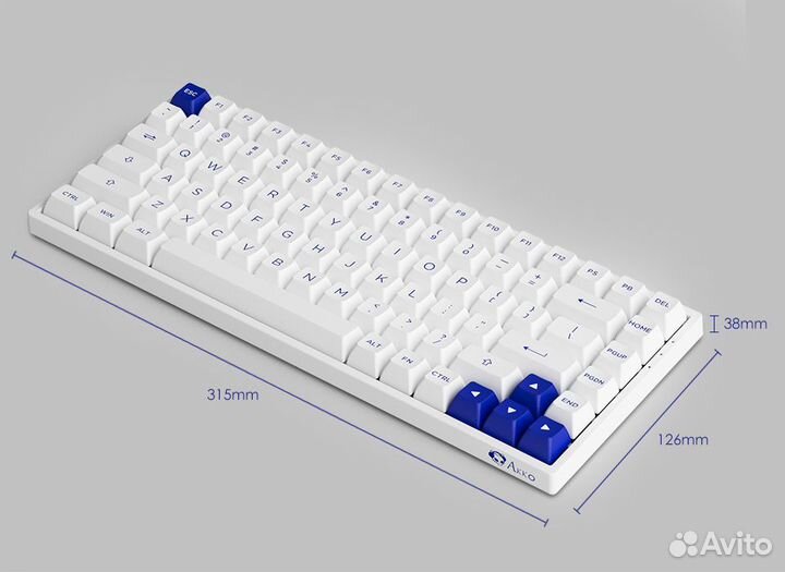 Механическая клавиатура Akko 3084B plus BW