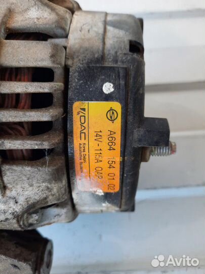 Генератор Ssangyong Kyron DJ D20DT 2007