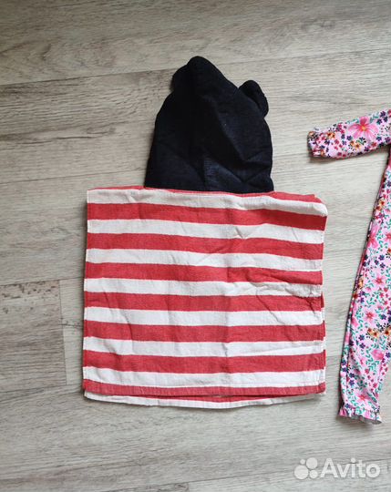 Купальник spf и пончо полотенце