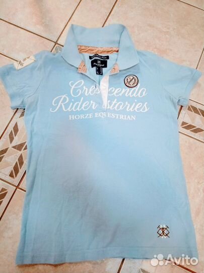 Поло женское для верховой езды Horze Grescendo