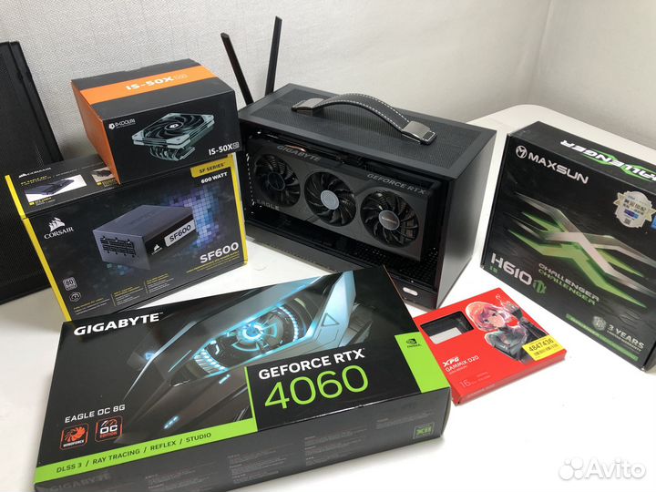 Мощный mini-pc i5 12400f/ 32gb/ RTX 4060