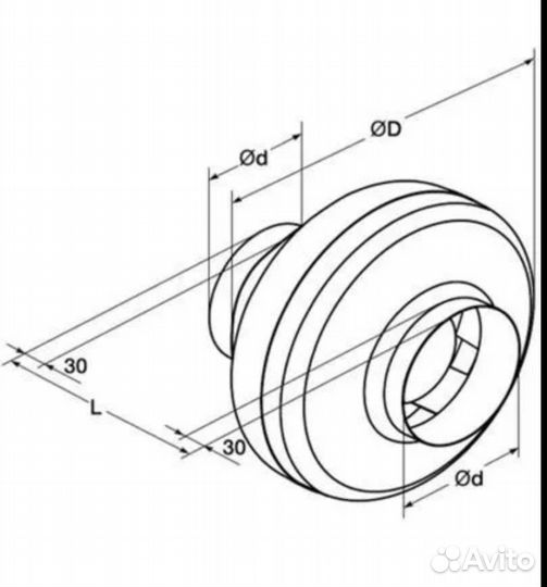 Вентилятор канальный центробежный Shuft CFk 250MAX