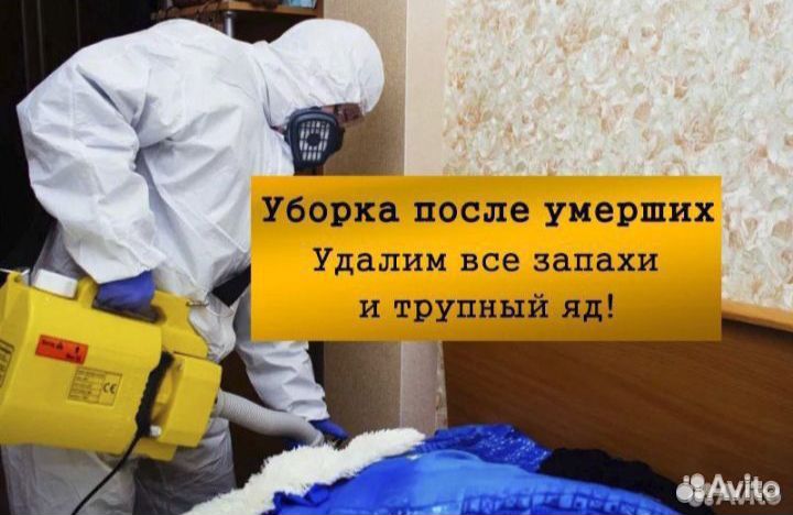 Уборка Дезинфекция после смерти трупа запахов