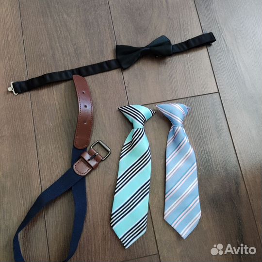 Галстуки, бабочка, ремень