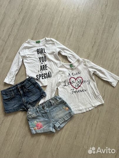 Пакет фирменных вещей на девочку 86 92 zara,next