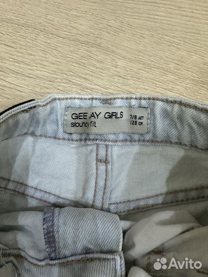 Джинсы для девочки 128