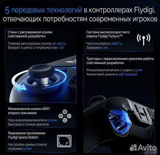 Геймпад flydigi vader 4 pro