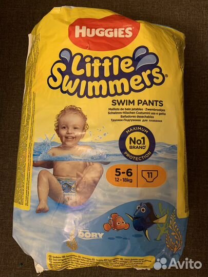 Pampers подгуз 5, Pampers трус 4, Huggies Swimmers