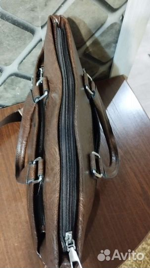 Мужская кожаная сумка через плечо новая