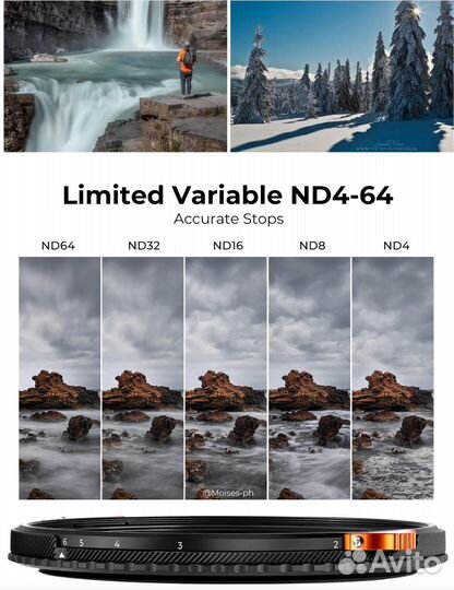 K & F Concept Nano-X Series ND4-64 + CPL 82mm