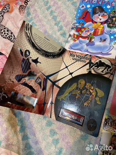 Детские книги, раскраски, наклейки