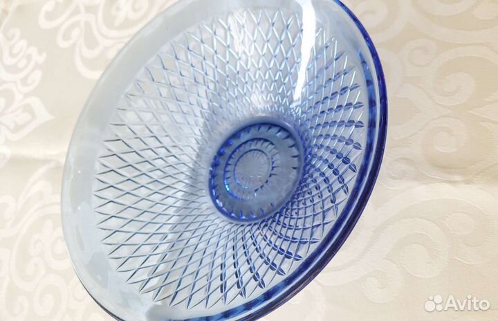 Салатник цветное стекло СССР