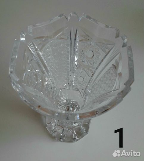 Вазы хрустальные (Чехия и СССР)