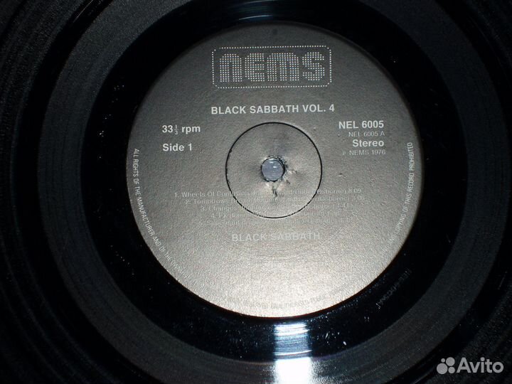 Black Sabbath 4 UK,1972\1976 NM\NM