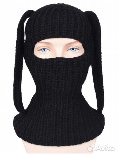 Шапка балаклава с ушками
