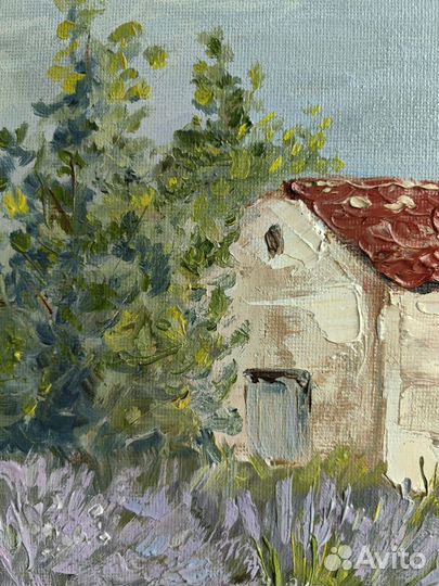 Картина Прованс Лавандовые поля пейзаж 30х40 см